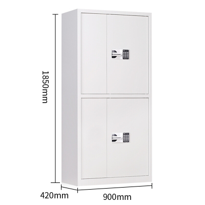 易企采 保密柜1850*900*420mm 办公家具优质钢制通双节国保锁保密柜办公柜铁皮柜收纳柜储物柜