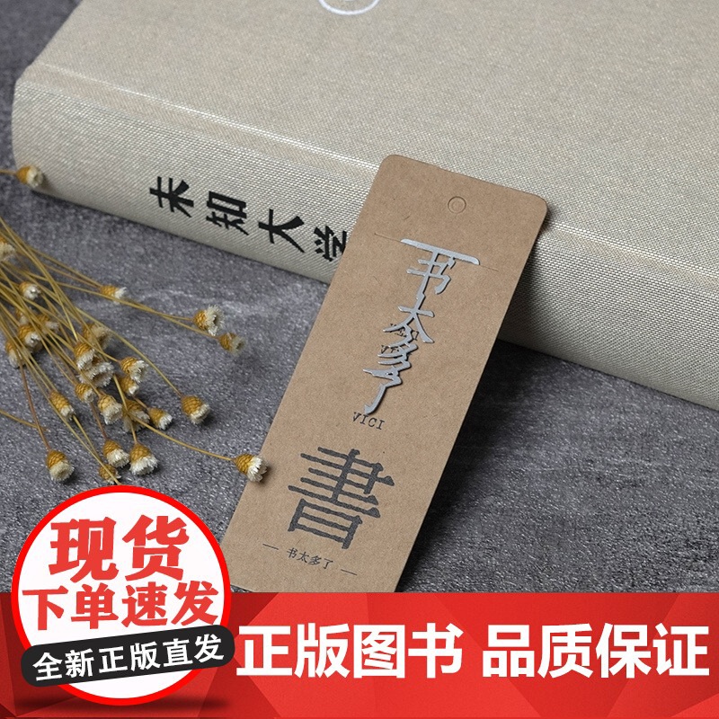 书太多了 劝读系列金属书签 文艺小清新创意文化定制店铺专属黄铜情侣男女朋友礼品书签 上海世纪出版店