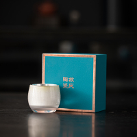 苏氏陶瓷(SUSHI CERAMICS)鎏银水晶佛经杯非遗大师郑文强作品功夫茶具礼盒