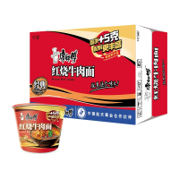 康师傅 经典红烧牛肉面113g*12桶 整箱装