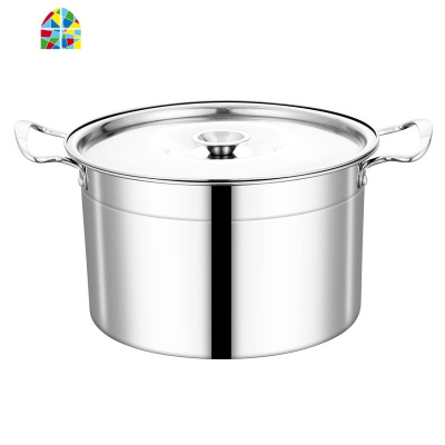 夏。带盖不锈钢汤锅 家用汤桶 煮面小锅煲电磁炉锅 猪油罐带盖 FENGHOU 18cm双耳带盖(高11.5cm)