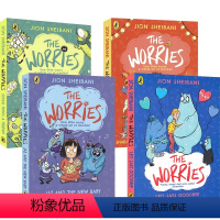 焦虑怪01-04 4册 [正版]The Worries 焦虑怪4册 儿童英语桥梁书 情绪管理 逆商培养 涂鸦漫画风 课外