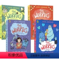 焦虑怪01-04 4册 [正版]The Worries 焦虑怪4册 儿童英语桥梁书 情绪管理 逆商培养 涂鸦漫画风 课外