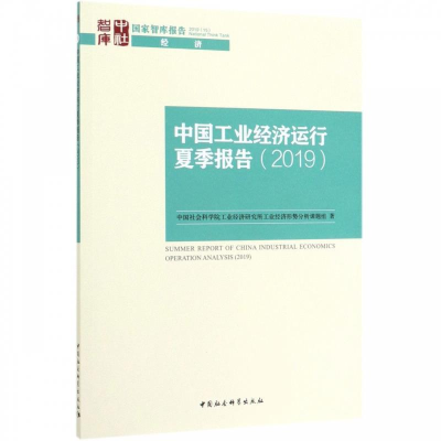 正版新书]国家智库报告中国工业经济运行夏季报告(2019)中国社会