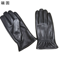 端固加绒头层羊皮手套触屏手套礼盒装D2T/副