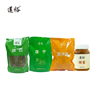 莲裕绿豆冰糖莲子蜂蜜杂粮礼盒六1250克盒