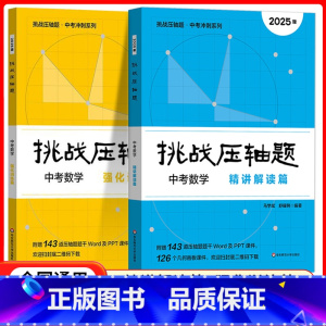2025版[全2册]中考数学 精讲精读篇+强化训练篇 初中通用 [正版]挑战压轴题中考七八九年级初一二三上下册同步压轴题