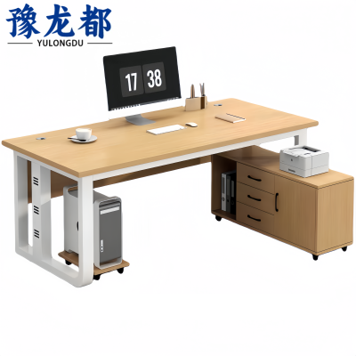 豫龙都职员电脑桌120*80cm套