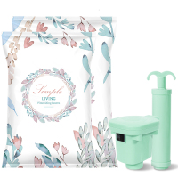 杜拓橄榄枝真空压缩袋收纳被子衣物2特大号+2大号+2中号+2小号+电泵