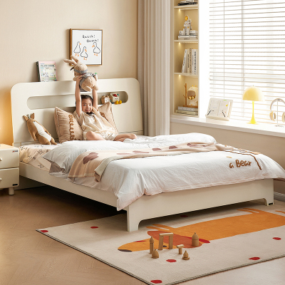 全友家居现代简约儿童床青少年男孩单人床女孩卧室公主床