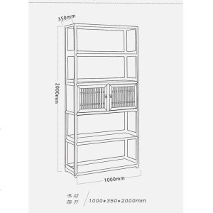 新中式书架实木书柜陈列柜展示柜博古架组合白蜡禅意茶叶置物架子