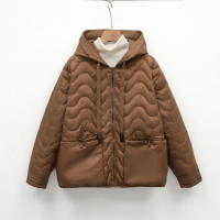 冬季新款90白鸭绒纯色百搭款时尚宽松简约外套羽绒服女