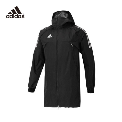 阿迪达斯ULT19PARKA男装足球高领长款夹克运动外套DM1745