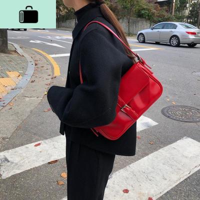 肥肥自制包包女2020新款ins斜跨包中古包vintage牛油皮腋肩包NEW LAKE女士单肩包