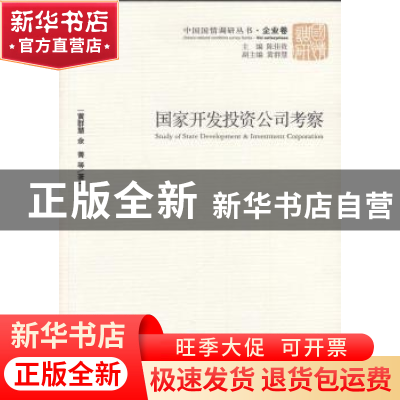 正版 国家开发投资公司考察 黄群慧,余菁等著 经济管理出版社 97