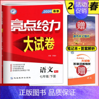 语文 七年级下 [正版]新版 2024春亮点给力大试卷七年级下册语文+数学+英语 初一7七年级下册同步课时训练习册