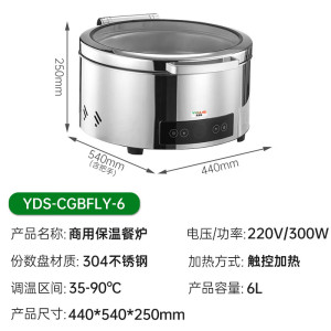意黛斯(YIDAISI)液压餐炉不锈钢透视窗口