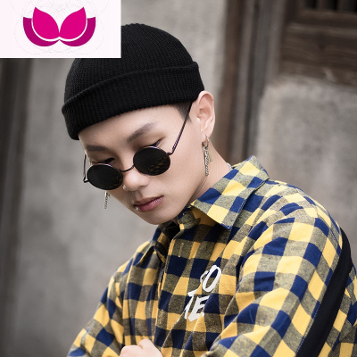 七斓红帽子男秋冬季针织帽女青年流氓帽情侣帽子学生瓜皮帽毛线帽潮