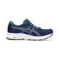 ASICS跑步鞋女缓震透气舒适耐磨深蓝色系带款低帮轻便户外公路