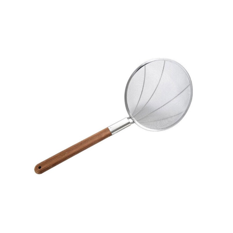 不锈钢笊篱捞面勺超细漏网捞篱大号漏勺 30目超密网直径32cm