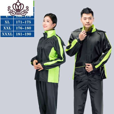 封后雨衣雨裤骑行女款防水男加厚摩托车成人分体防暴雨服全身防护套装