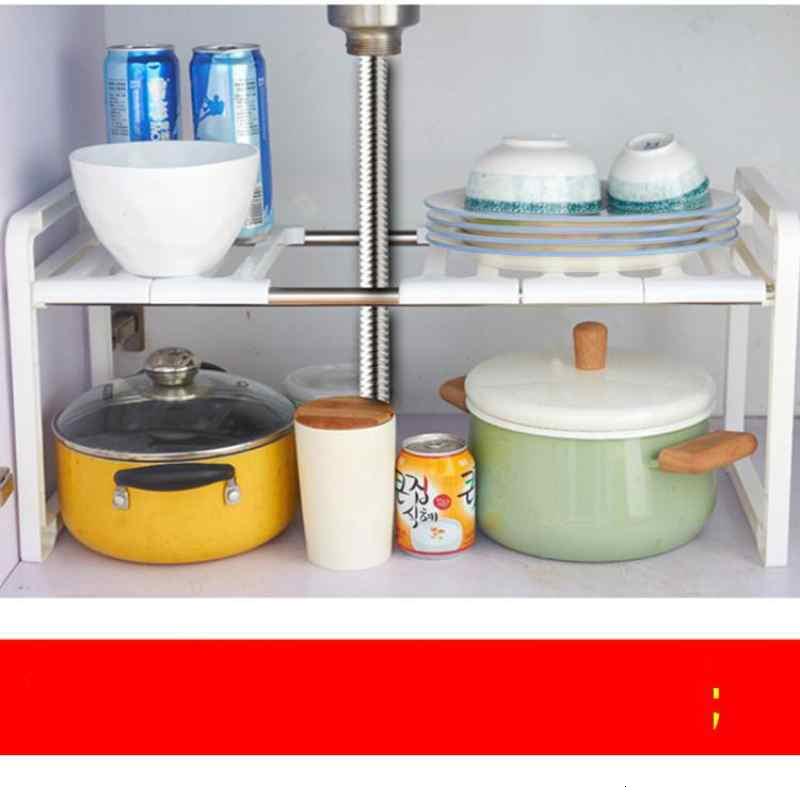 不锈钢单层下水下水管置物架厨房储物架整理架橱柜收纳架波迷娜bomina