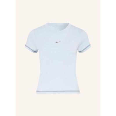 NIKE女款运动T恤修身设计圆领短袖弹力棉混纺舒适透气