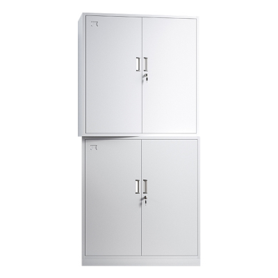 缑氏收纳柜财务档案柜资料柜加厚文件柜办公室带锁铁皮柜分体双节柜