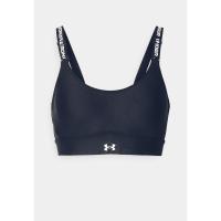 Under Armour女士中支撑运动内衣训练跑步透气背扣 adjustable肩带 earth oran