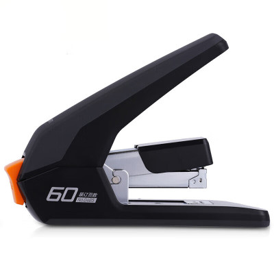 得力(deli)60页省力厚层大订书机/订书器 加厚订书机 适配23/6~23/10订书钉 黑色0465