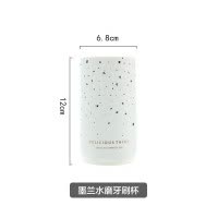 ins北欧漱口杯套装家用日式 陶瓷简约刷牙杯子洗漱情侣一对牙刷缸 三维工匠 淡粉水磨杯洗漱杯