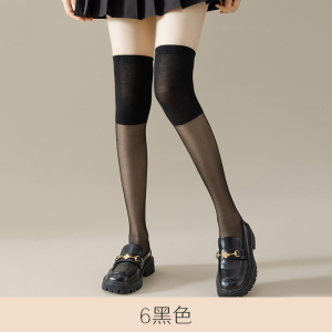 浪莎春秋护膝长筒丝袜女空调房半截过膝中筒防勾丝薄款防滑小腿袜