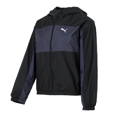 彪马(PUMA)外套女装新款外套户外出行休闲夹克撞色拼接运动连帽外套684108-01 ZP