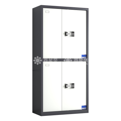 鑫星奈 钢制保密柜密码文件柜保密档案资料柜 灰白套色通双节智能密码锁