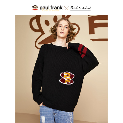 PaulFrank/大嘴猴毛衣男2020初秋新款针织衫男装薄款宽松休闲潮