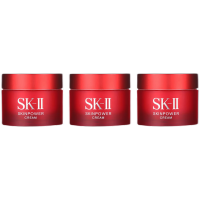 SK-II大红瓶面霜精华霜小样15g*3瓶补水保湿嫩肤滋润赋能焕采