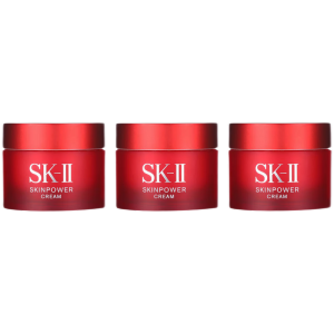 SK-II大红瓶面霜精华霜小样15g*3瓶补水保湿嫩肤滋润赋能焕采