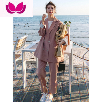 七斓西装外套女2023新款韩版时尚洋气职业装休闲网红炸街西服套装