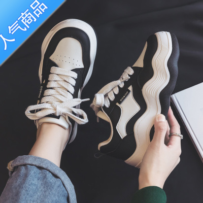 SUNTEK夏季厚底小白鞋女款2023新款夏款百搭运动休闲板鞋白鞋球鞋配裙子