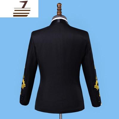 NEWLAKE男士成人演出服修身西服套装婚礼主持影楼拍照舞台表演服歌手服装