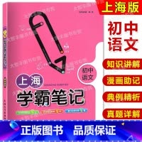 [正版]钟书金牌 上海学霸笔记 初中语文 6789年级/六七八九年级通用 初中学霸笔记语文漫画图解速查速记全彩版中考语