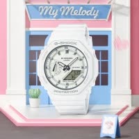 CASIO官方旗舰店卡西欧手表gshock明星同款小黑表八王子正品学生潮流防水休闲运动新款石英表男GMA-S2100