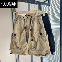 HLCOMAN工装机能短裤男夏季2025新款潮牌宽松直筒五分裤重工休闲运动中裤