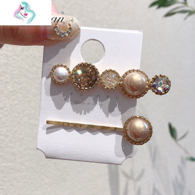 复古对夹清新发夹女韩国网红发饰一字夹子少女刘海夹子侧边夹你那么美橄榄绿