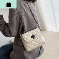 港风网红小包包女包新款2020潮时尚菱格绣线单肩包百搭洋气斜挎包NEW LAKE女斜挎包