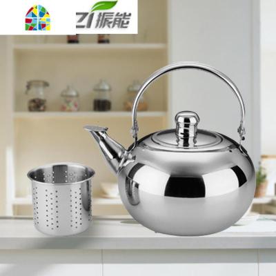 不锈钢烧水壶小妇人提壶泡茶壶温酒壶带滤网电磁炉煤气炉 FENGHOU 1.3L配筛