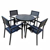 攸形户外桌椅80*74cm+4椅套