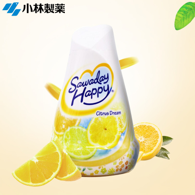 小林制药(KOBAYASHI)进口空气清新剂固体香薰芳香剂室内香氛厕所除味剂柑橘香120g