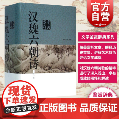 正版 汉魏六朝诗鉴赏辞典 新一版 吴小如编 中国文学鉴赏辞典大系 140多位专家学者撰写精美赏析文章 上海辞书 世纪
