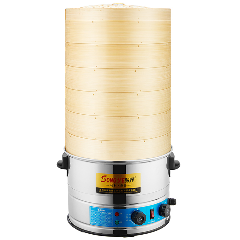 大型电蒸笼蒸包炉商用蒸机电蒸锅蒸汽炉超大容量特大号大蒸锅 6层52cm